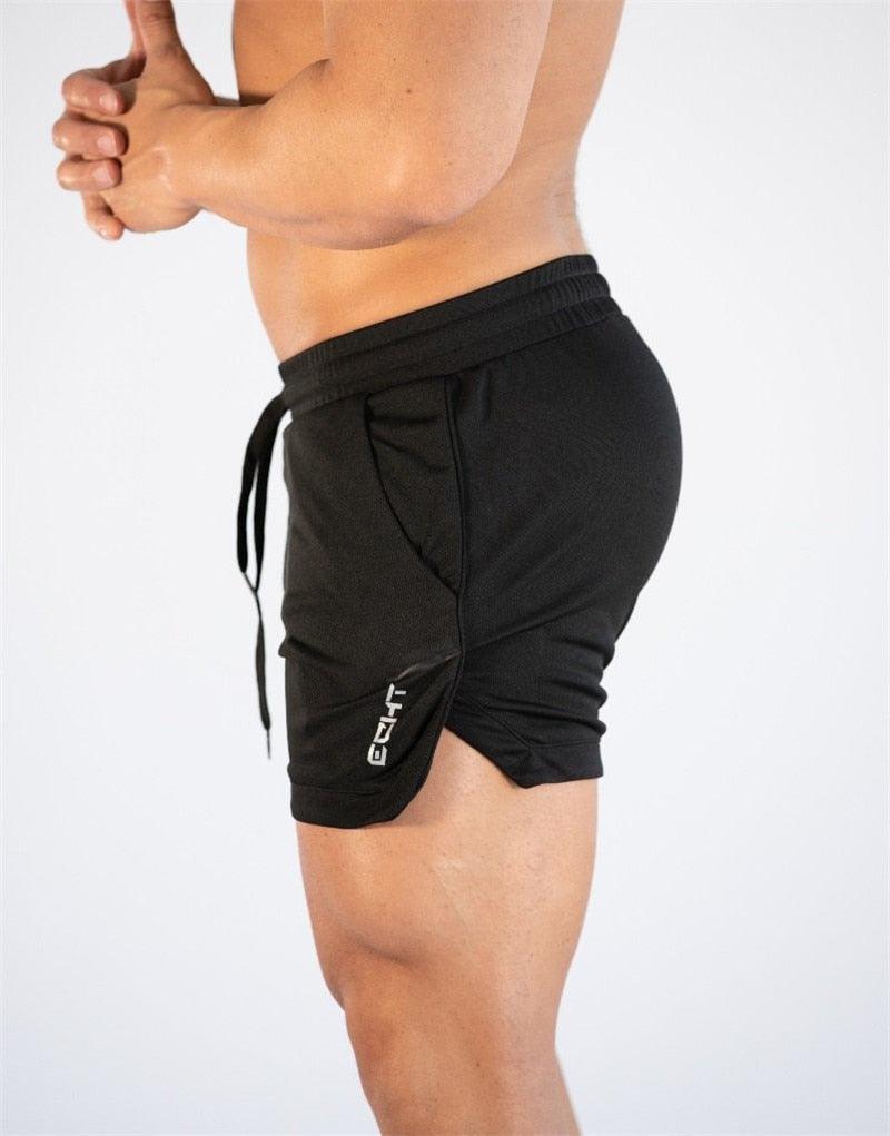 Men's Quick Dry Compression Gym Training Shorts with Pockets