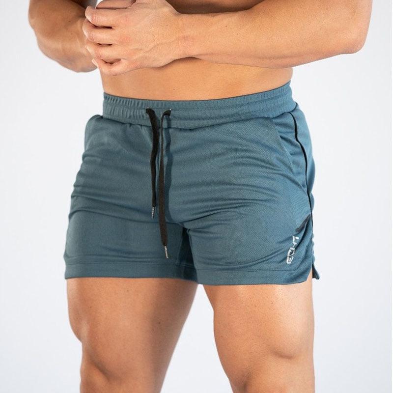 Men's Quick Dry Compression Gym Training Shorts with Pockets