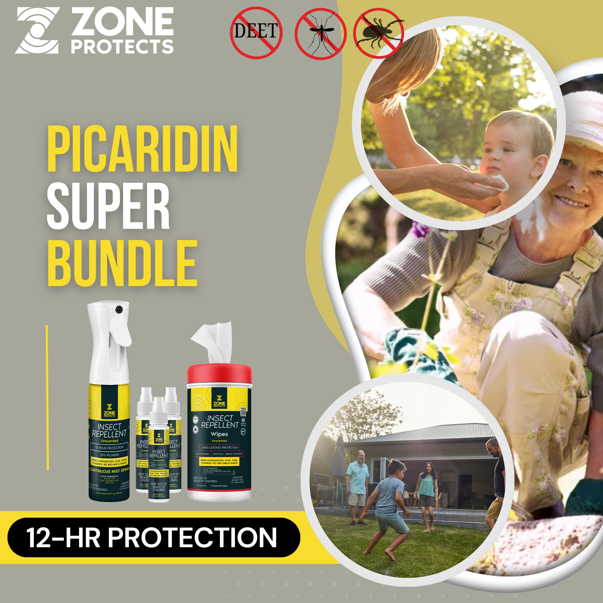 Unscented Picaridin Super Bundle Insect Repellent
