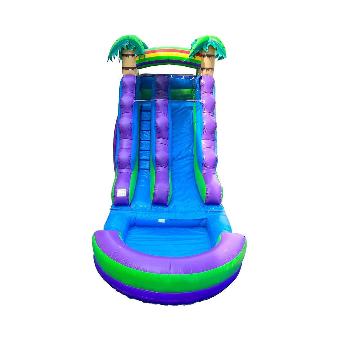 Large Purple Marble Inflatable Water Slide With Pool And Blower (SAK82910)