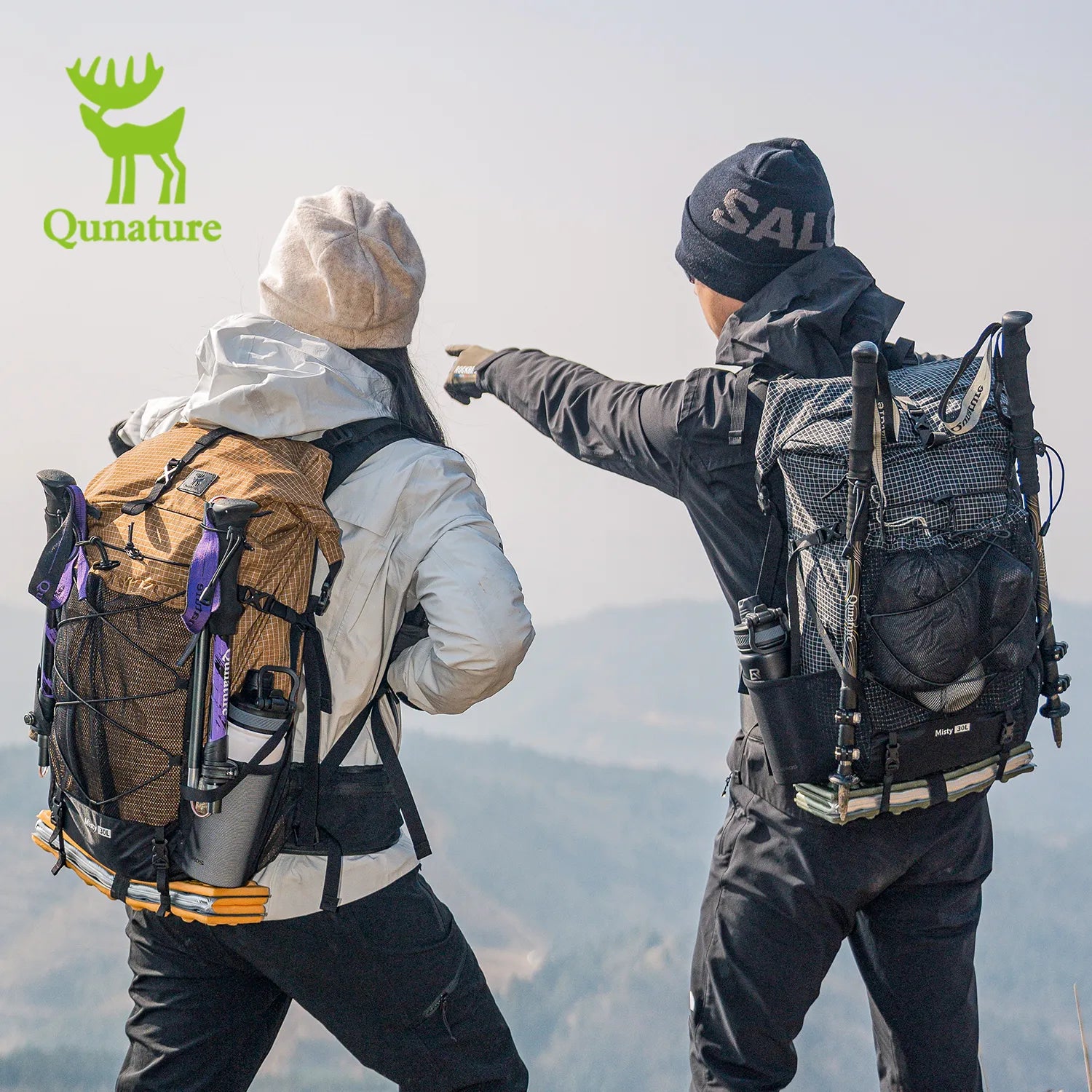 30-35L Waterproof Hiking Backpack Lightweight Outdoor Daypack