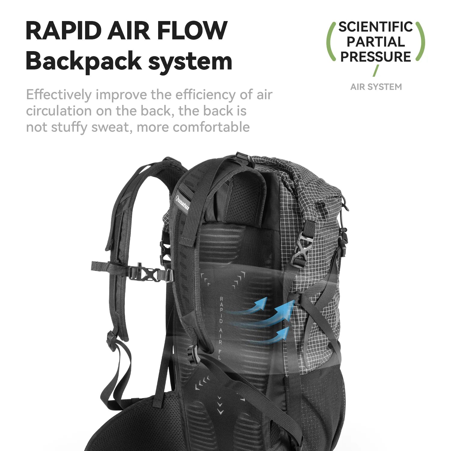 30-35L Waterproof Hiking Backpack Lightweight Outdoor Daypack