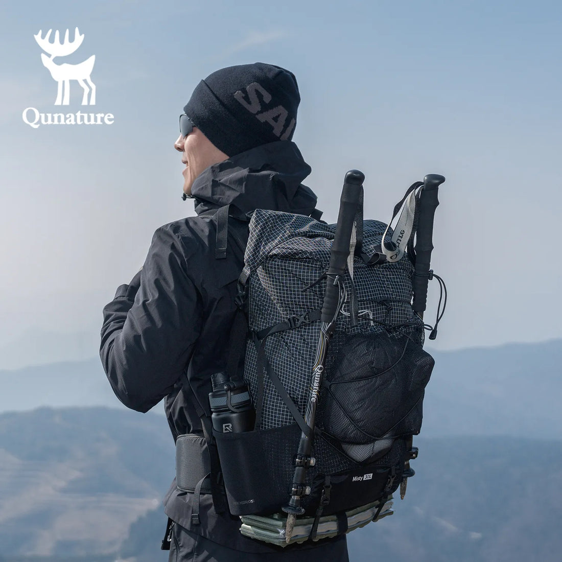 30-35L Waterproof Hiking Backpack Lightweight Outdoor Daypack